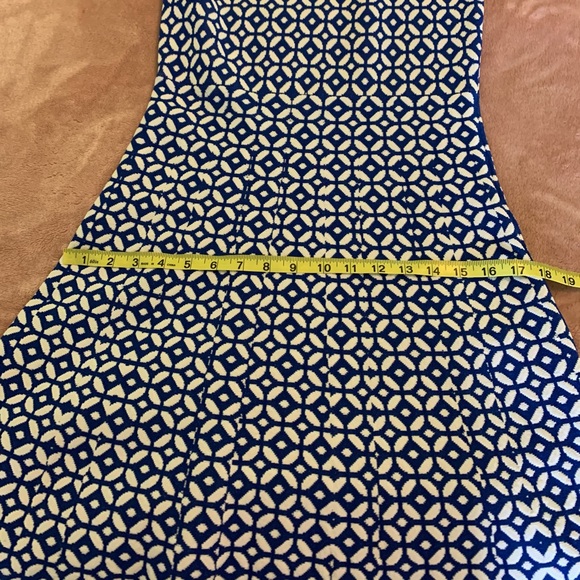 Talbots blue/white jacquard sweater dress size PM - Picture 6 of 8